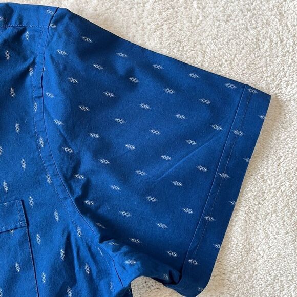 Van Heusen Men’s Blue Short Sleeve Man's Pocket Dress Shirt XLarge Slim … - Picture 3 of 7